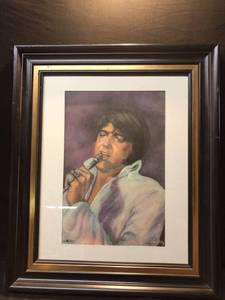 lot 80498 image: Framed Elvis Reprint Location Near Shelf 6