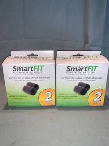 lot 4893 image: Two 2 Packs of SmartFit Refrigerator Air Filters Model SFRE-1 Location Shelf 2