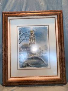 lot 4964 image: J.R. Hamil Plaza Signed Print Location Shelf 2