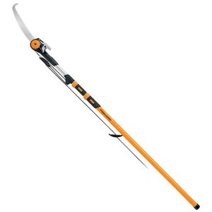 lot 24380 image: Fiskars 394631-1001 7 - 16 Chain Drive Extendable Pole Saw & Pruner
