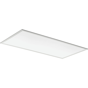 lot 24393 image: Lithonia Lighting Contractor Select CPX 2 ft. x 4 ft. 40-Watt Integrated LED 4000 Lumens 3500K White Flat Panel Recessed Troffer