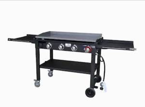 lot 25173 image: Blue Rhino Razor Griddle BlackPowder Coated 4-Burner Liquid Propane Gas Grill