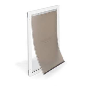 lot 25180 image: PetSafe X-Large White Aluminum Pet Door (Actual 23-in x 13.625-in)