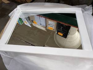 lot 35320 image: OVE Charles Cliff Mirror - White 18 x 24