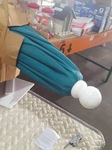 lot 35330 image: Teal Patio Umbrella, No Base