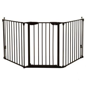 lot 35361 image: Dreambaby Newport Adapta-gate 3-panel 79x29 Black L2021 Any Angle Auto-close