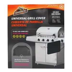 lot 41209 image: Armor All 65-in x 45-in Black Vinyl Gas Grill Cover Fits Models