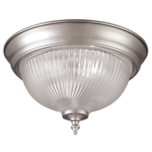 lot 41241 image: Project Source 11-in W Brushed Nickel Ceiling Flush Mount