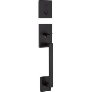 lot 42078 image: San Clemente Single Cylinder Handleset in Iron Black