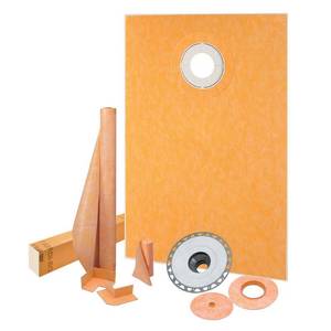 lot 43273 image: Schluter Kerdi-Shower Kit 38 x60, Offset PVC Flange