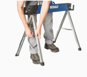 lot 35304 image: Kobalt 43in Fixed Leg Sawhorse Set of 2