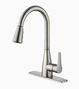 lot 41206 image: Project Source Stainless Steel 1-handle Deck Mount Pull-down 67726w-1008d2