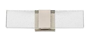 lot 41231 image: Allen  Roth Waldorf 2-light Nickel Moderncontemporary Led Vanity Light