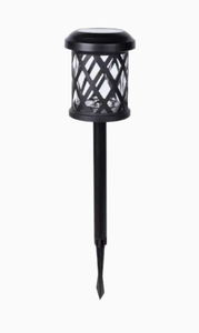lot 41268 image: Set Of 6 Portfolio Landscape Path Lights 15-lumen Black Finish Solar Led 1479466