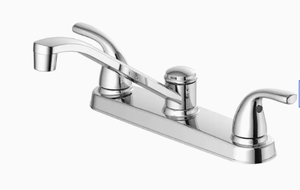 lot 42065 image: Kitchen Faucet Project Source. Chrome Finish 1159010 L2. Open Box