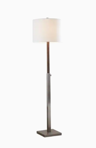 lot 48003 image: Scott Living Brushed Nickel Floor Lamp