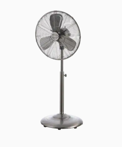 lot 48006 image: Indoor Stand Fan 3 Speed Energy All Metal Construction Freestanding Durable 1pc
