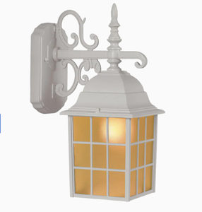 lot 48020 image: Portfolio 0048184 14.37 High Sand White Outdoor Wall Light