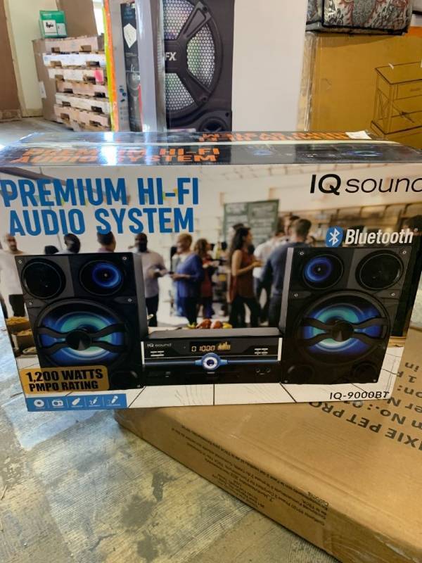 Supersonic IQ-9000BT Hi-Fi Multimedia Audio System with Bluetooth and Auxiliary/USB/Microphone Inputs 