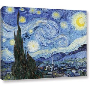 lot 20257 image: Vincent van Gogh Starry Night Gallery Wrapped Canvas- Retail$80.45