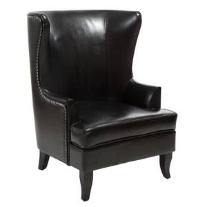 lot 20297 image: Canterburry High Back Bonded Leather Wing Chair by Christopher Knight Home- Retail$358.49