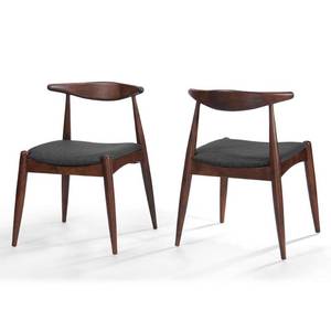 lot 20310 image: Francie Mid-Century Modern Dining Chairs (Set of 2) by Christopher Knight Home - Retail$159.99