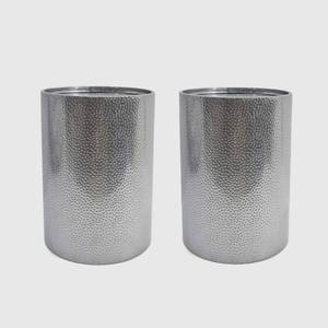 lot 20319 image: Brookhaven Modern Round Hammered Accent Table (Set of 2) by Christopher Knight Home- Retail$163.99