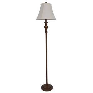 lot 20325 image: 61.5-inch Wood Floor Lamp
