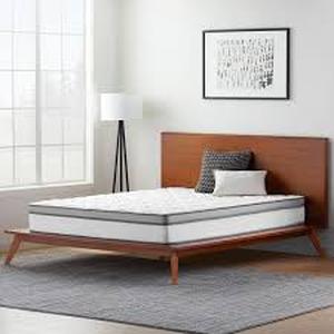 lot 20236 image: OSleep 10-inch Memory Foam and Innerspring Hybrid Mattress- Retail$251.49 queen
