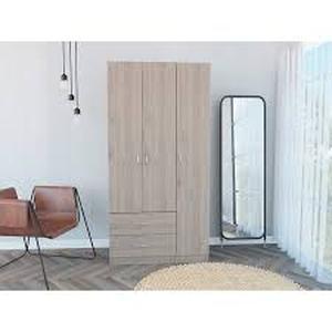 lot 20237 image: strick and Bolton troxell 3 door armoire white