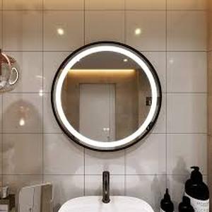 lot 20255 image: Smart LED Illuminated Vanity Round Mirror In Light With Anti-fog- Retail$139.99