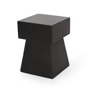 lot 20304 image: Aesop Side Table by Christopher Knight Home- Retail$84.99 matte black