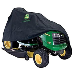 lot 418 image: John Deere Deluxe Riding Mower Cover Accessory 54 in. 100 Series Black