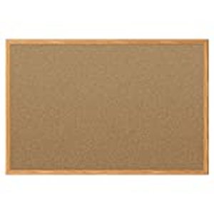 lot 422 image: Mead Classic Cork Bulletin Board, 3in x 2in, Oak Finish Frame