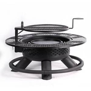 lot 470 image: Big Horn 47-in W Texas black Steel Wood-Burning Fire Pit