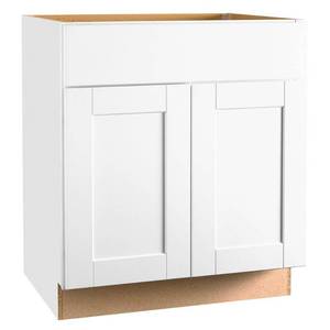 lot 372 image: 28in Base Cabinet White
