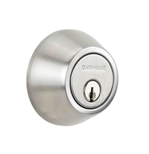 lot 416 image: Gate House Single cylinder Deadbolt Brushed Stainless Steel Finish