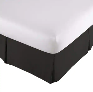 lot 462 image: Porch &amp Den Split Corner BedSkirt Bed Skirt In Ultra Soft Microfiber - Queen