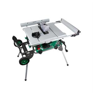lot 2222 image: Metabo-hpt C10rjsm 15-amp 10in Jobsite Table Saw Wfold And Roll Stand