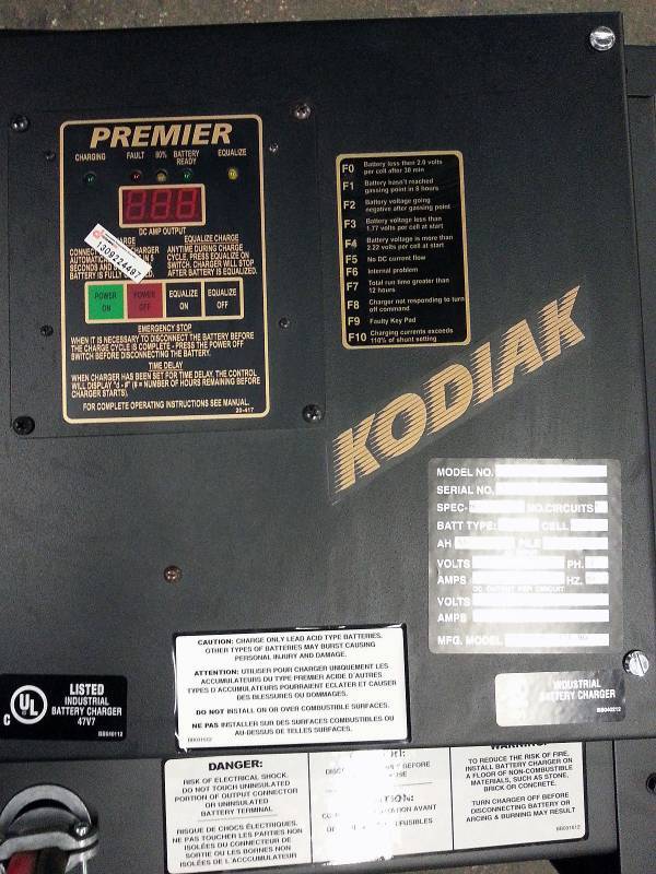 lot 1207 image: New Bull Dog Kodiac 24 volt industrial battery charger single phase 60 HZ 12 cell