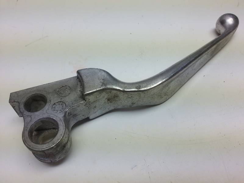 lot 1242-3 image: Harley Davidson handle bar clutch or hydraulic master cylinder aluminum brake handle lever