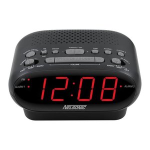 lot 69013 image: Nelsonic AMFM Digital Tuning Clock Radio