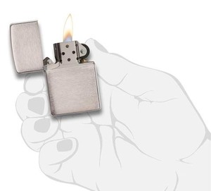 lot 69515 image: Zippo Brushed Aluminum.