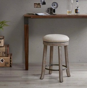 lot 90003 image: The Gray Barn Tipperary Grey Swivel Counter Stool