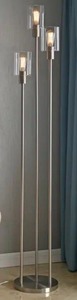 lot 95004 image: Strick & Bolton Mosley Brushed Steel 73-inch Torchiere
