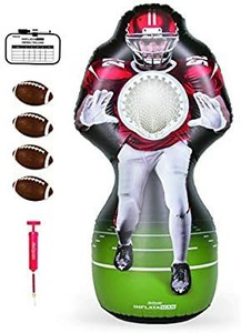 lot 95010 image: Gosports Inflataman Football Challenge  Inflatable Receiver Touchdown Toss Game