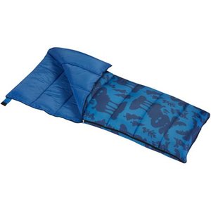 lot 95031 image: Wenzel Moose 40-50 Degree Youth Sleeping Bag - Blue