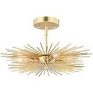 lot 95032 image: Vaxcel Nikko Light Semi-Flush Mount