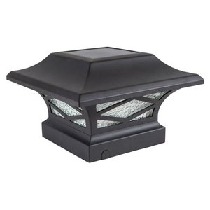 lot 95039 image: Classy Caps SLK807 Kingsbridge 4.25 Tall Led Solar Post Light