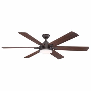 lot 95060 image: Home Decorators Collection Carden 66 in. LED Espresso Bronze Ceiling Fan with Light and Remote Control